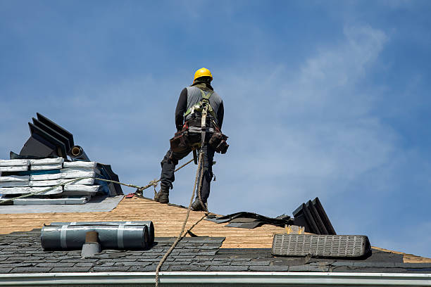 Professional Flat Roof Repair technician working in Finley, WA